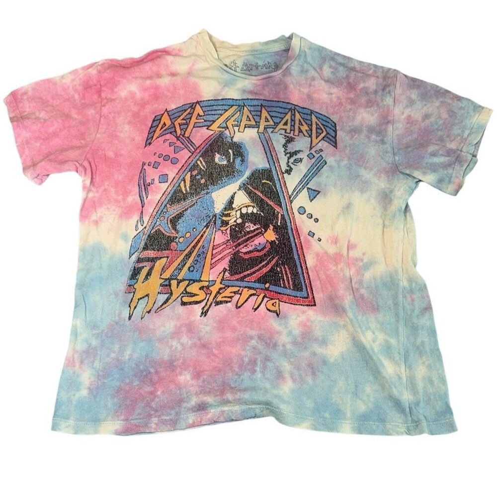 Def Leppard Hysteria Men’s T-Shirt - Large Rock Metal 80s Band Tee